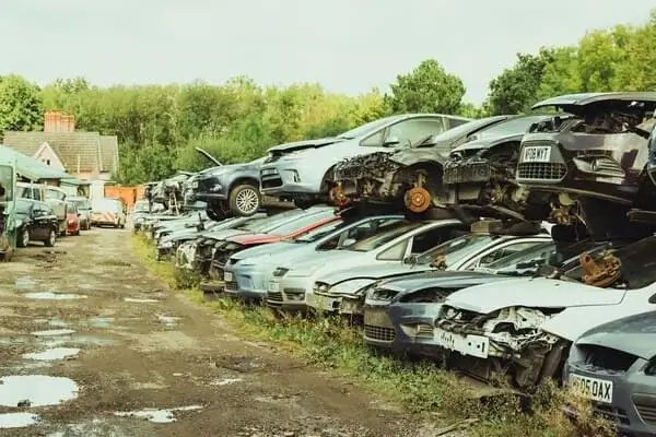 Vehículos en campa para localizar recambios de automóvil